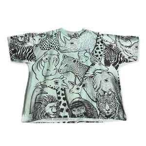Vintage 1992 African Animals Single Stitch T-Shirt—XL